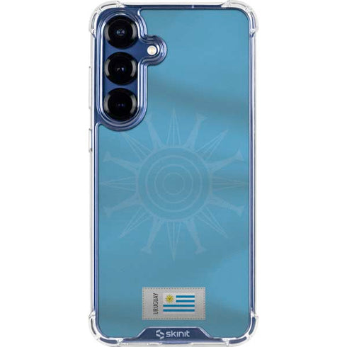 Uruguay Soccer Flag Galaxy S25 Clear Case